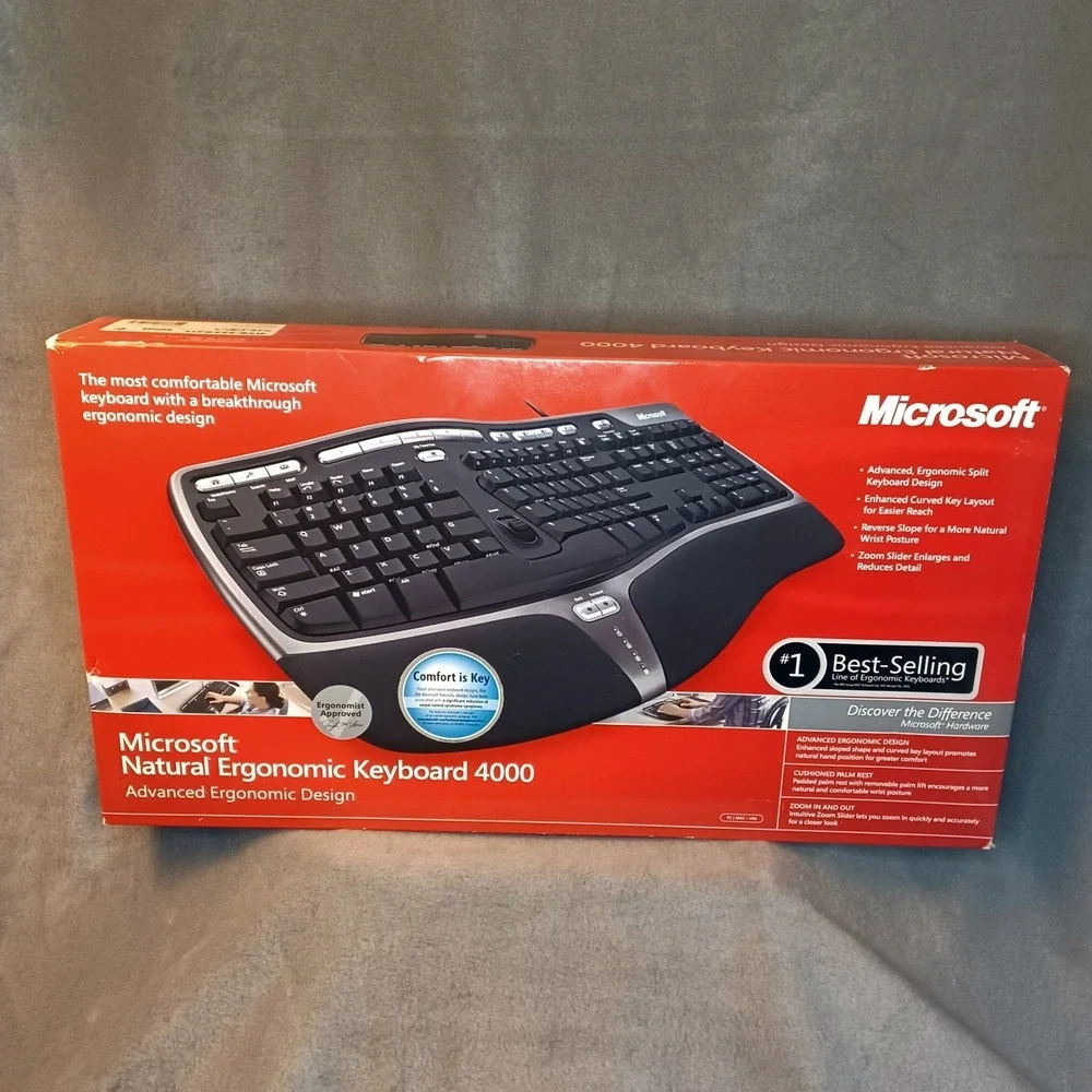 Microsoft Natural Ergonomic Keyboard 4000 Model 1048 **BOX‎ ONLY** NO keyboard